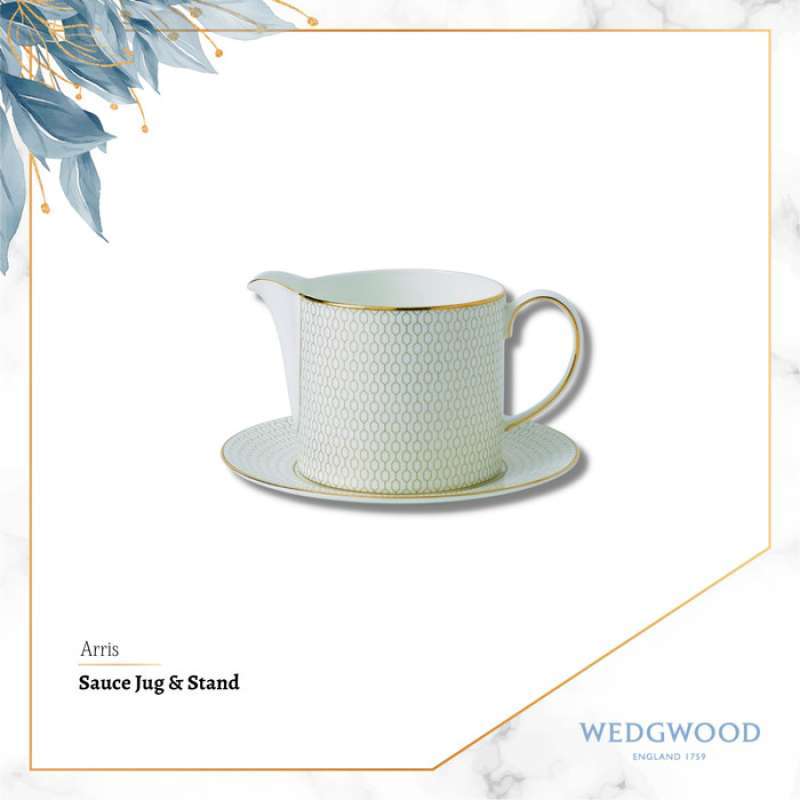 Wedgwood Arris Sauce Jug and Stand 