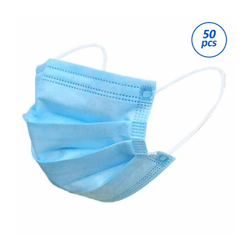 Jual Surgical Face Mask Surgical Disposable 3 Ply Masker Bedah 50 Pcs 1 Pack Online Oktober 2020 Blibli Com