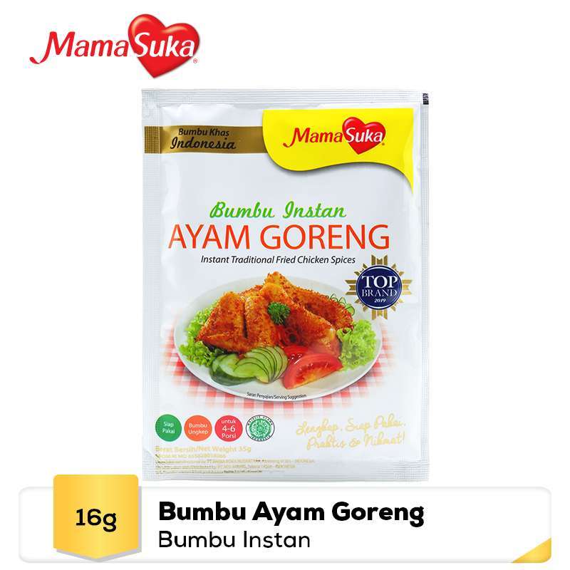 Jual Mamasuka Bumbu Ayam Goreng Bumbu Masak Instan 35 G Online Januari 2021 Blibli