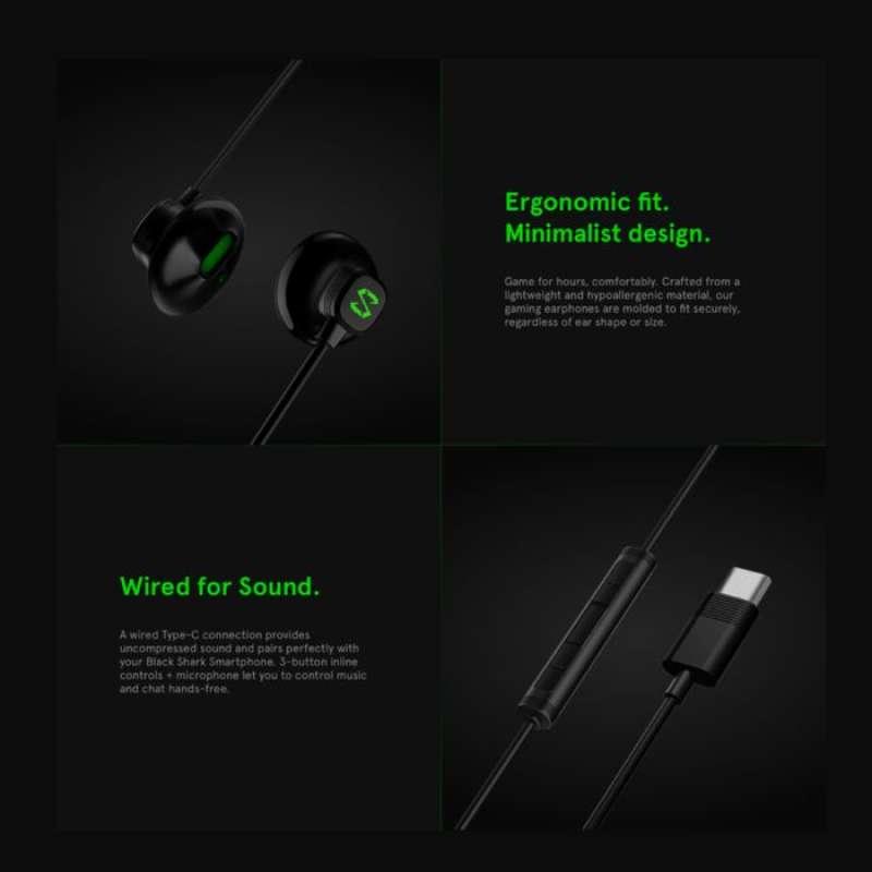 black shark earphone type c