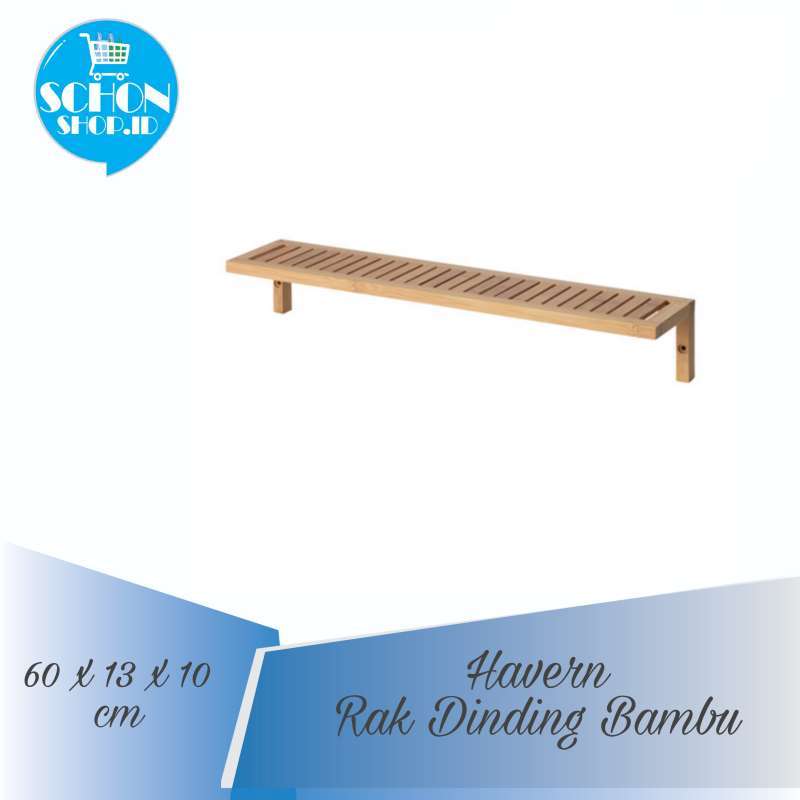 Jual Ikea Havern Wall Shelf Bamboo Rak Dinding Serbaguna Bambu Online September 2020 Blibli Com