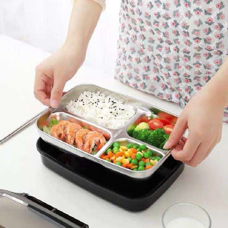 Jual Casaline Ou1000 Oneup Kotak Makan Stainless Steel Healthy Bento Lunch Box 1000 Ml Black Online April 2021 Blibli
