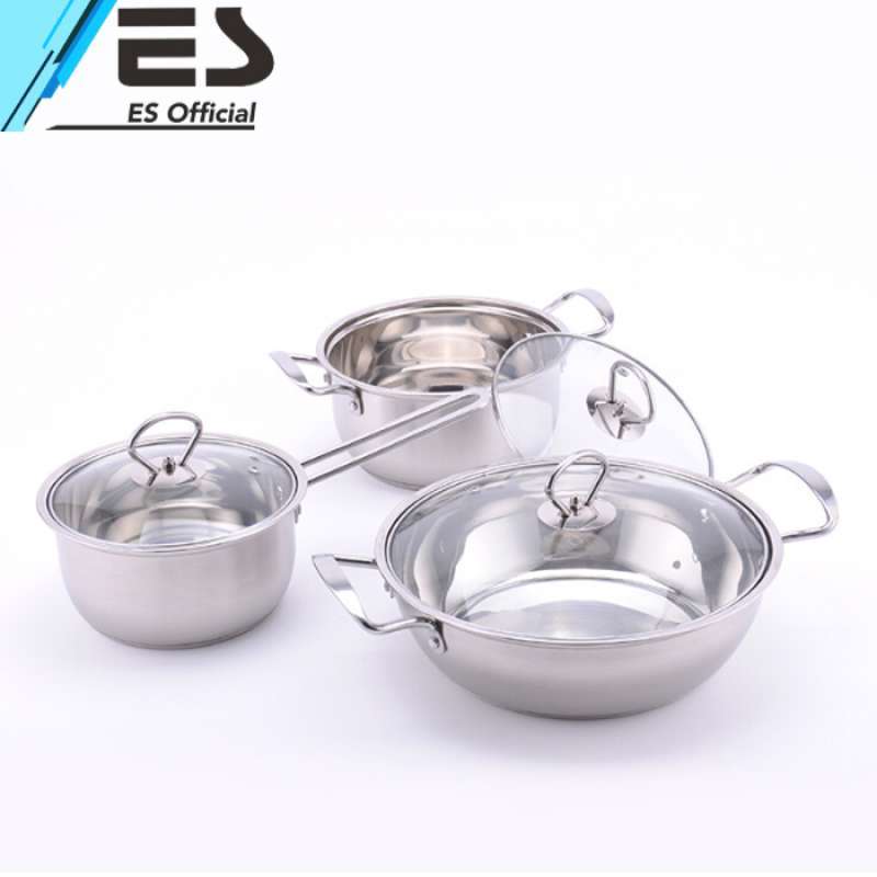Jual Es Set Panci Masak 3 Pcs Online September 2020 Blibli Com