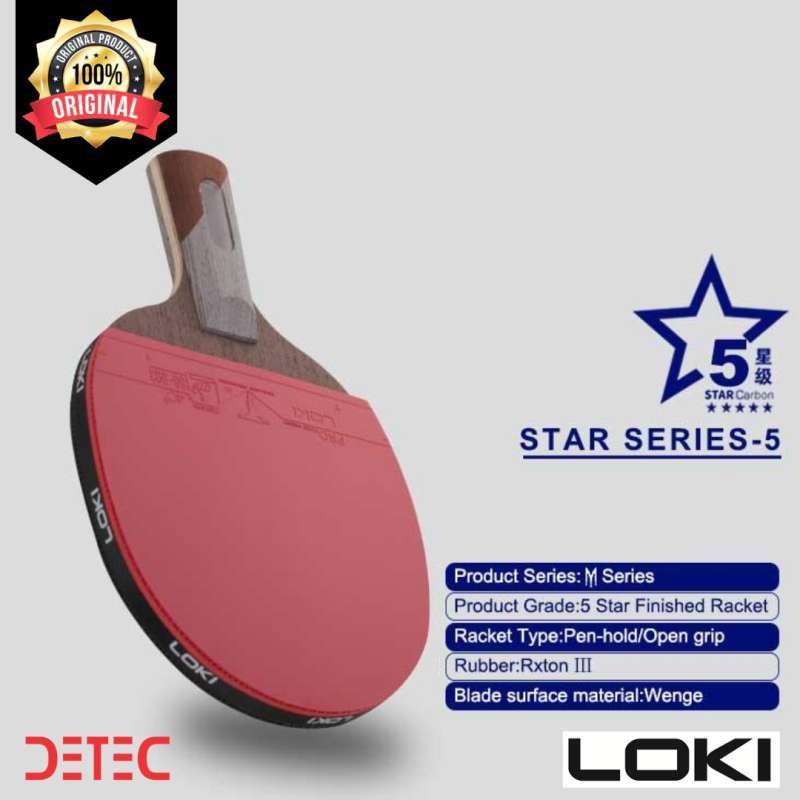 Jual Loki M Series 5 Star Pingpong Bat Tenis Meja Raket Online Oktober 2020 Blibli Com