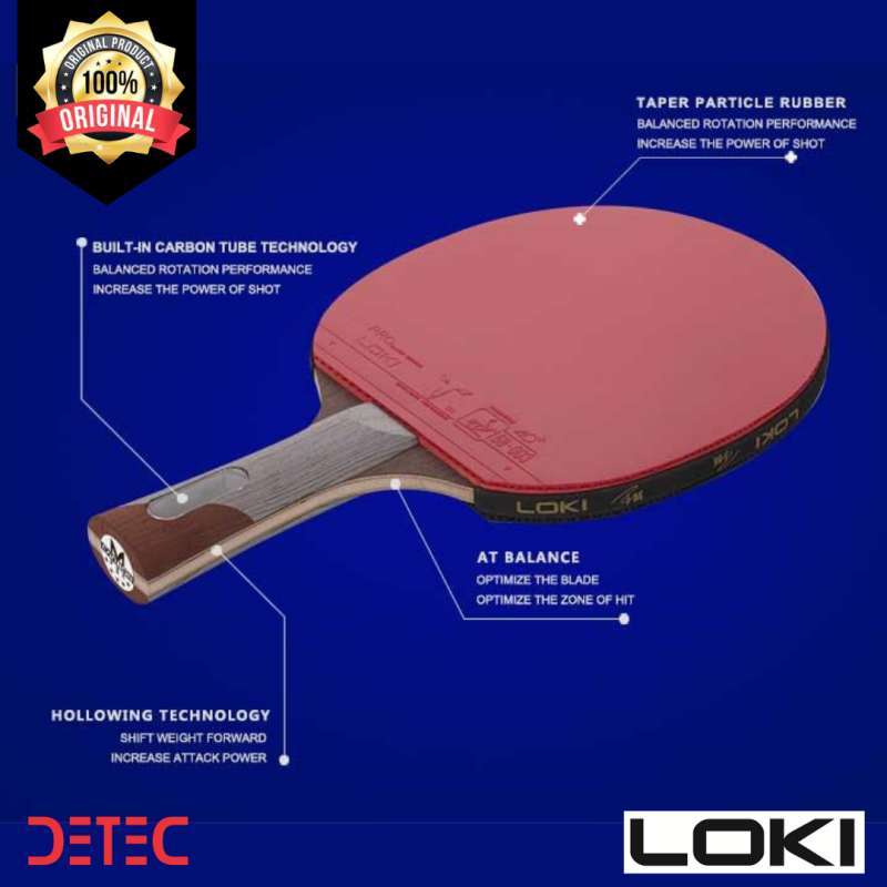 Jual Loki M Series 5 Star Pingpong Bat Tenis Meja Raket Online Oktober 2020 Blibli Com