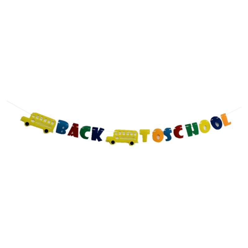 Jual Back To School Banner Party Decoration Supplies Classroom Hanging Decor Sign Online Januari 2021 Blibli