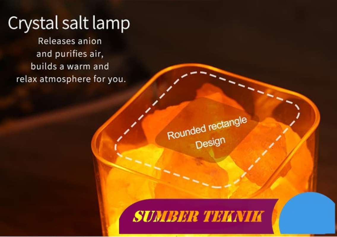 lampu tidur ion led crystal salt lamp himalaya lava lamp zen k 16