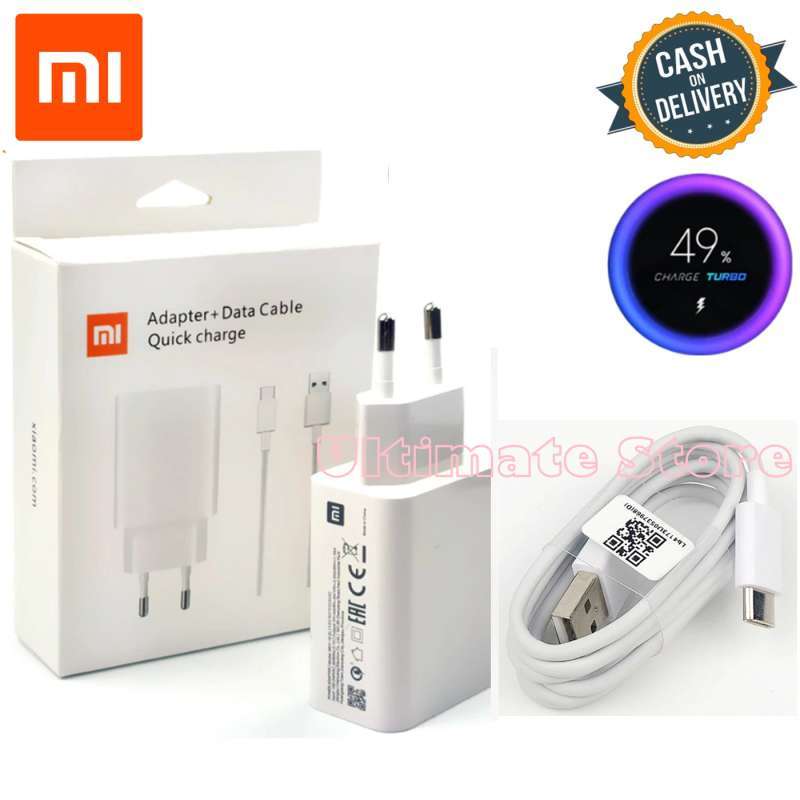 Jual Xiaomi Fast Charger 18 Watt Type C Model Mdy 10 El Qc 3 0 Mi 9 Se 9t Pro Max 3 A3 Redmi Note 7 8 Online Januari 2021 Blibli