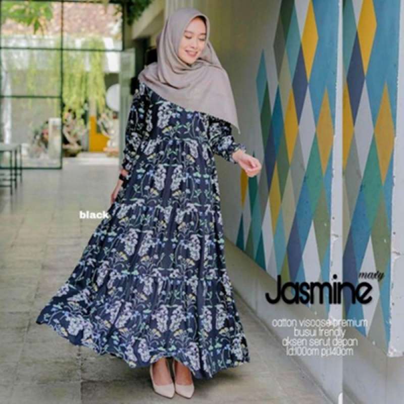 Jual Jasmine Homey Dress Ready Stok Rayon Viscose Gamis Simple Pattern Online November 2020 Blibli Com
