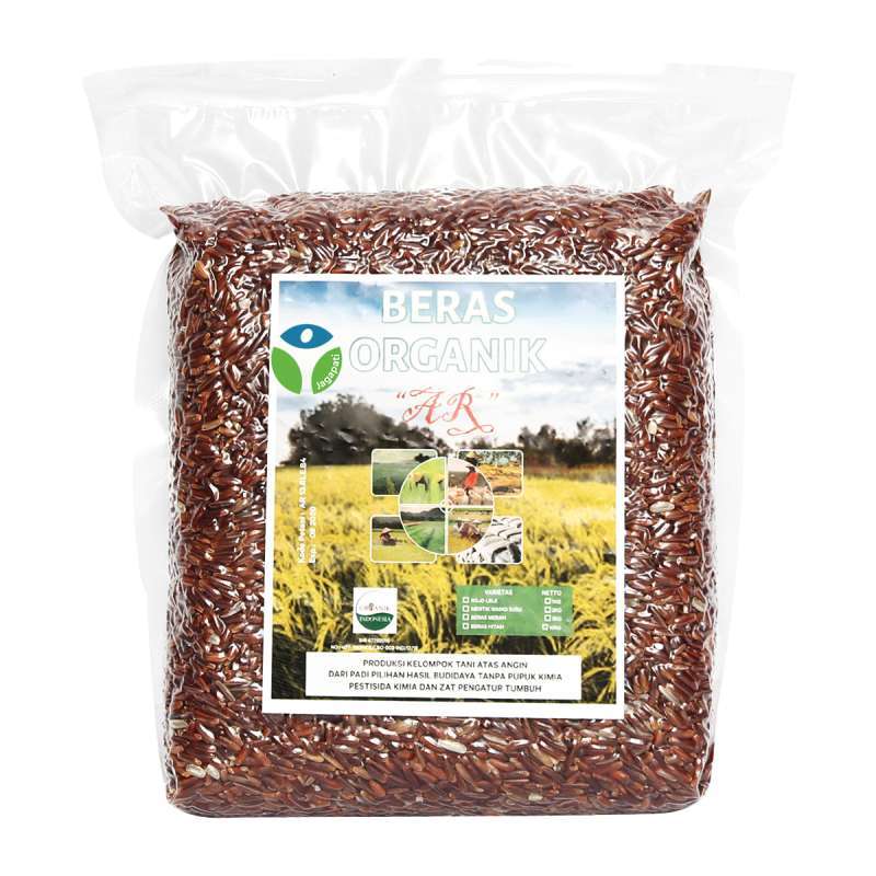 Jual Beras Merah Anik 1kg Beras Anik Ar Kelompok Tani Atas Angin Lampung Jagapati Murah Mei 2021 