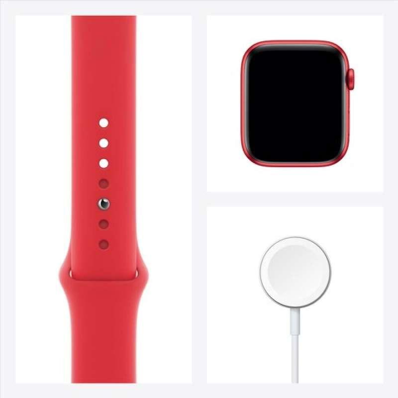 Jual Apple Watch Series 6 Red Aluminum Case 40mm With Red Sport Band Gps Online Desember 2020 Blibli