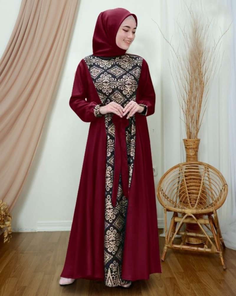 Model dress batik hijab best sale