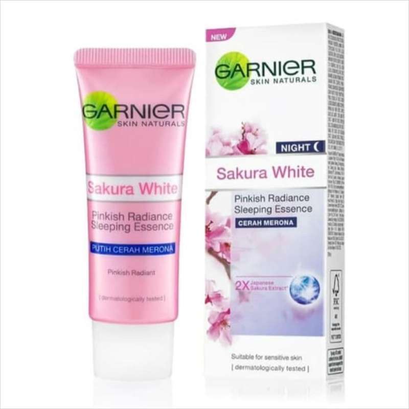 garnier sakura white night cream