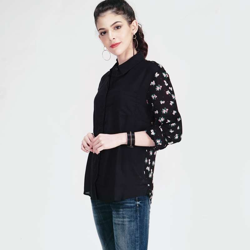 Jual Logo Jeans - Lucia Black Shirt 