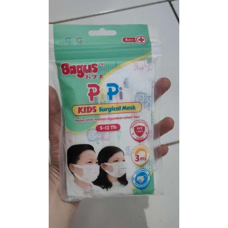 Jual Bagus Surgical Mask Kids 3 Ply Masker Bedah Anak Pi Pi Isi 5 Pcs Untuk 5 12 Tahun Online November 2020 Blibli