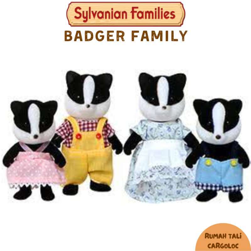 Sylvanian families badger best sale family