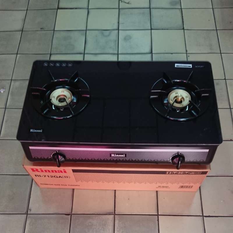 Promo Kompor Gas Rinnai Ri 712Ga(B) Ri 712 Ga Ri 712 Gab Kompor Gas Kaca  Diskon 12% di Seller Rumbelst - Kapuk, Kota Jakarta Barat | Blibli