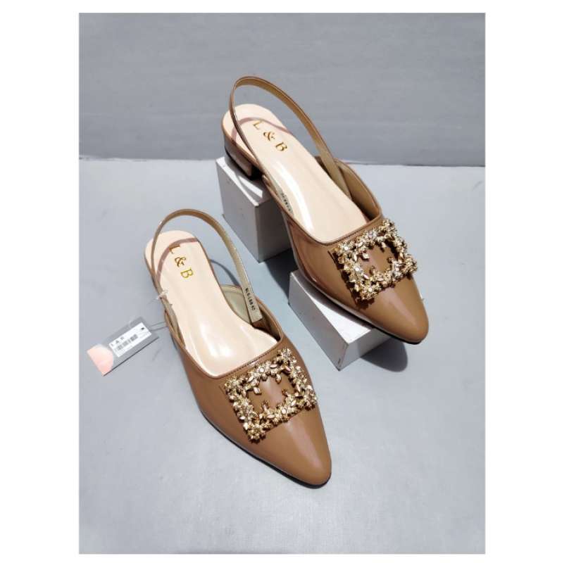 Jual Sepatu Sandal Hak 3cm L B pin kotak di Seller GT Store