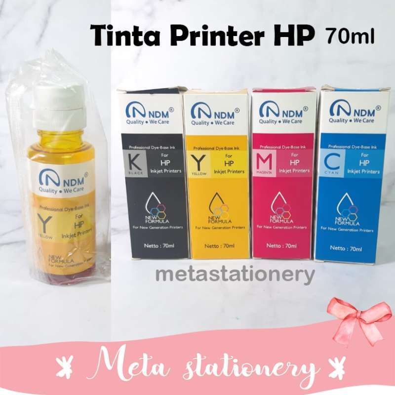 Jual Isi Ulang Tinta Printer HP - NDM 70ml di Seller Meta Stationery - Kota  Jakarta Utara, DKI Jakarta | Blibli