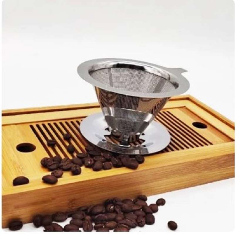 Jual Coffee Filter Coffe Drip Coffee Dripper Saringan Kopi Stainless Online Januari 2021 Blibli
