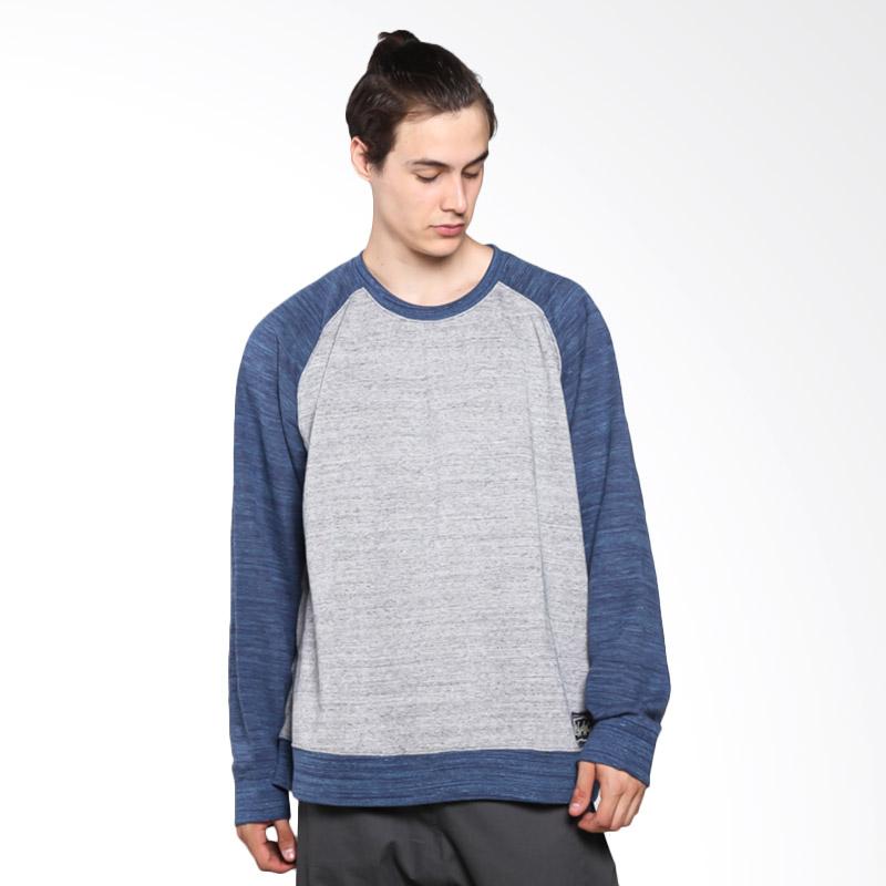 Limback Reglan Basic Sweater - Misty Kombinasi Biru [3021]
