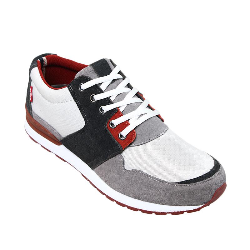 Levi's Sneaker NY Runner Sepatu Pria - Light Grey