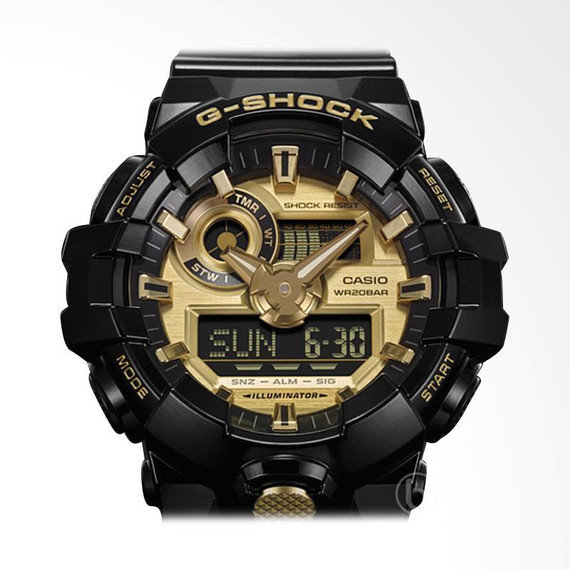 CASIO G-SHOCK GA-710GB-1A Ltd Edition Jam Tangan Pria Gold Black
