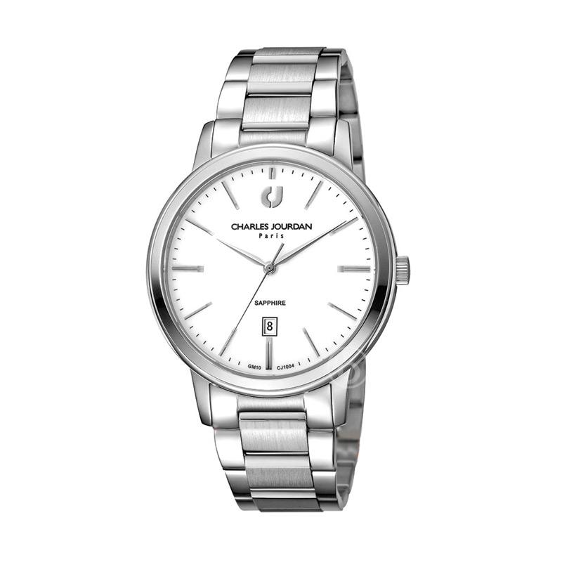 Charles Jourdan Jam Tangan Pria CJ1004-1312 - Silver