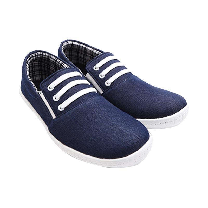 Dr Kevin 13264 Mens Casual Slip On Shoes Canvas - Navy