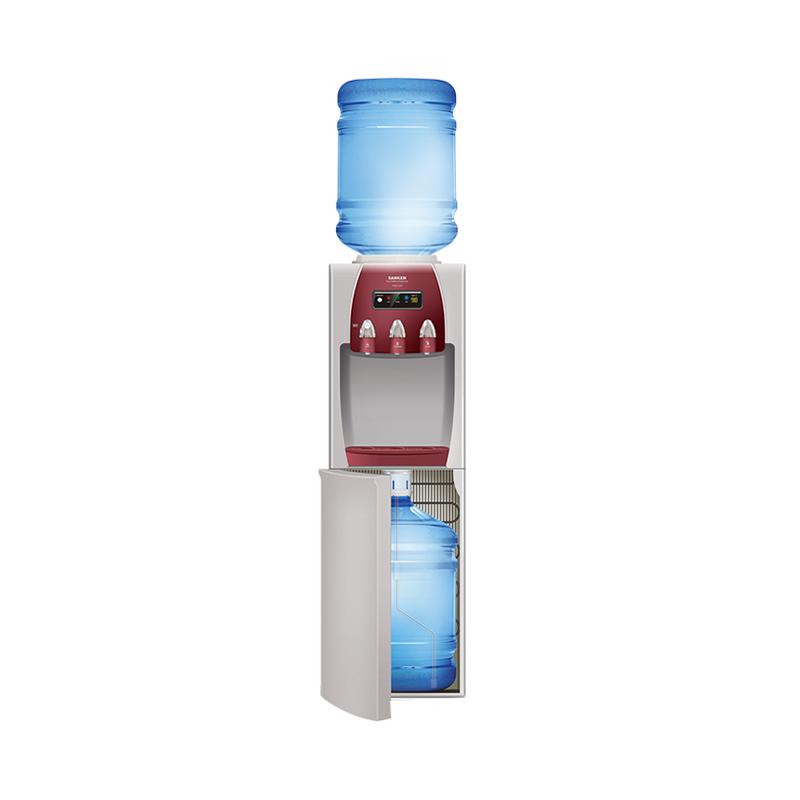 Sanken HWD-Z89 Water Dispenser - Cream Red [Duo Gallon]