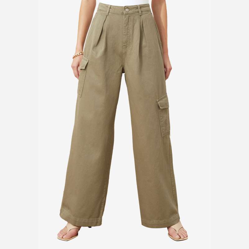 Trendyol Wide Leg Cargo Pants Wanita 