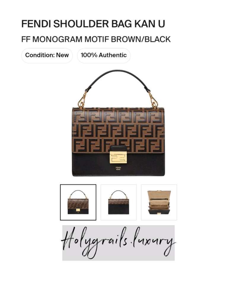 Jual Fendi Shoulder Bag Kan U Ff Monogram Motif Brown black Di Seller Holygrails Margahayu Tengah Kab. Bandung Blibli