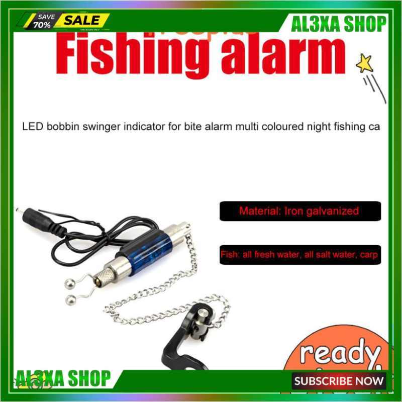 Carp Fishing Rod Bite Indicator Chain Led Flash Alarm Outdoor Fis