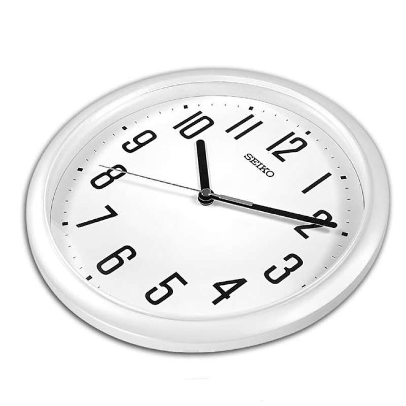 Jual Seiko Qha-005 White Mini Wall Clock Cm Diameter Quiet