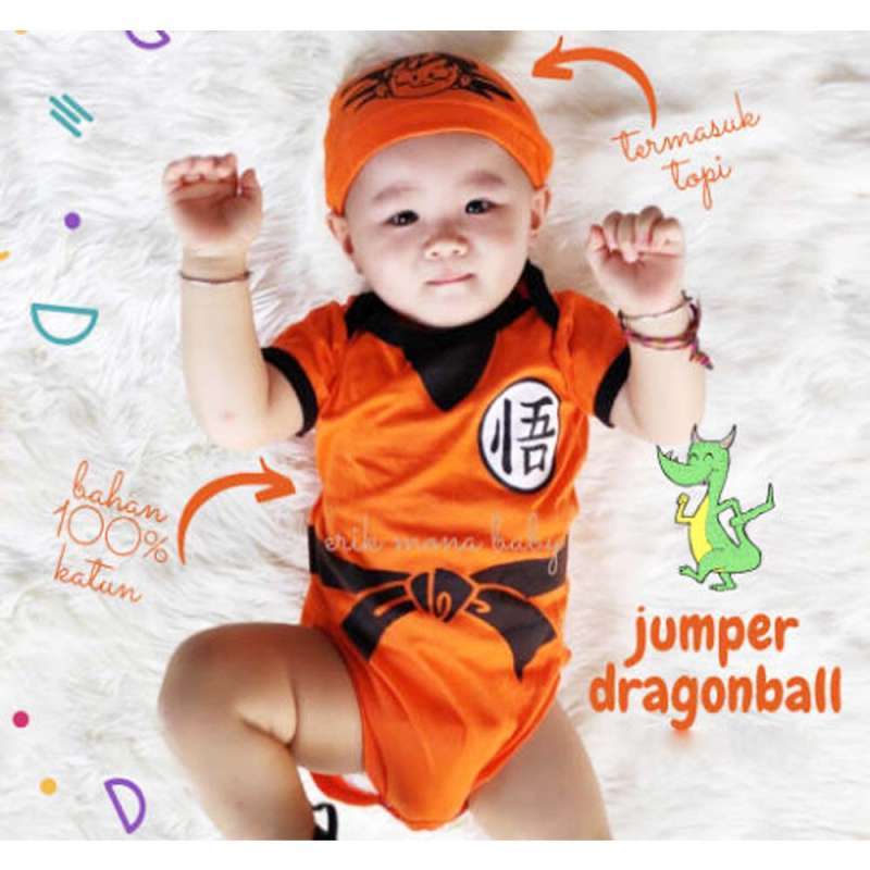 Baju bayi shop dragon ball