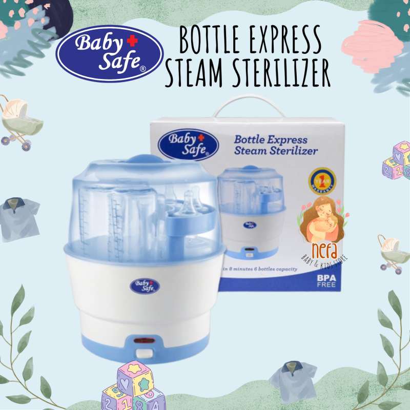Baby safe bottle express steam best sale sterilizer