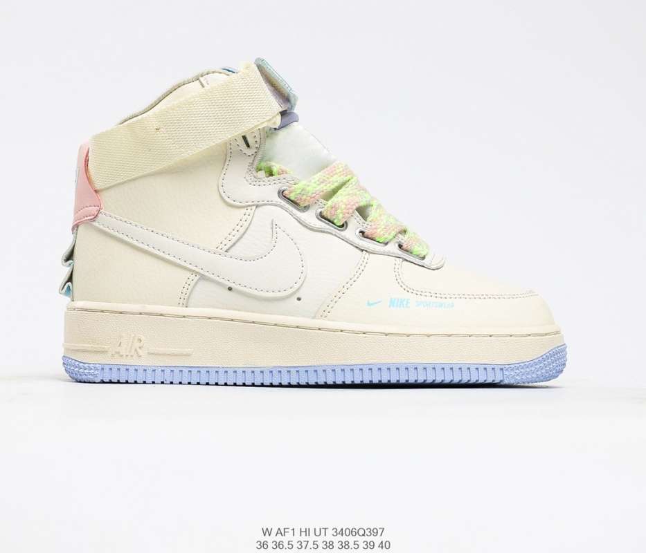 Jual Original men women shoes NIKE AIR Force 1 mid NIKE AIR Force 1 Classic  middle top milk white light brown hook hard leather full-length NIKE AIR -  37 di Seller Cao