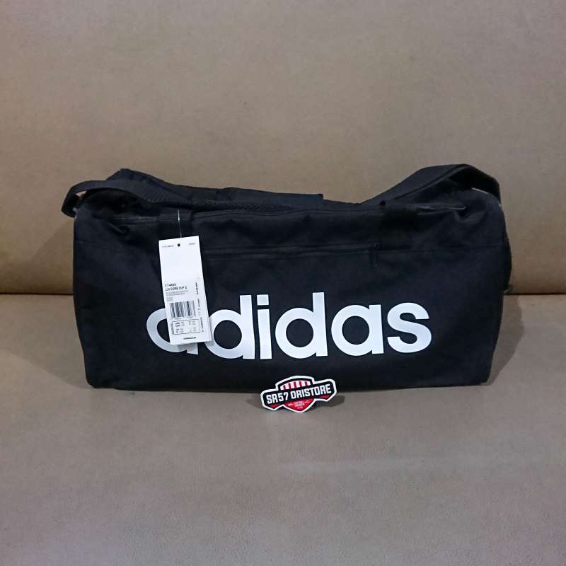 Adidas linear core duffel bag small sales