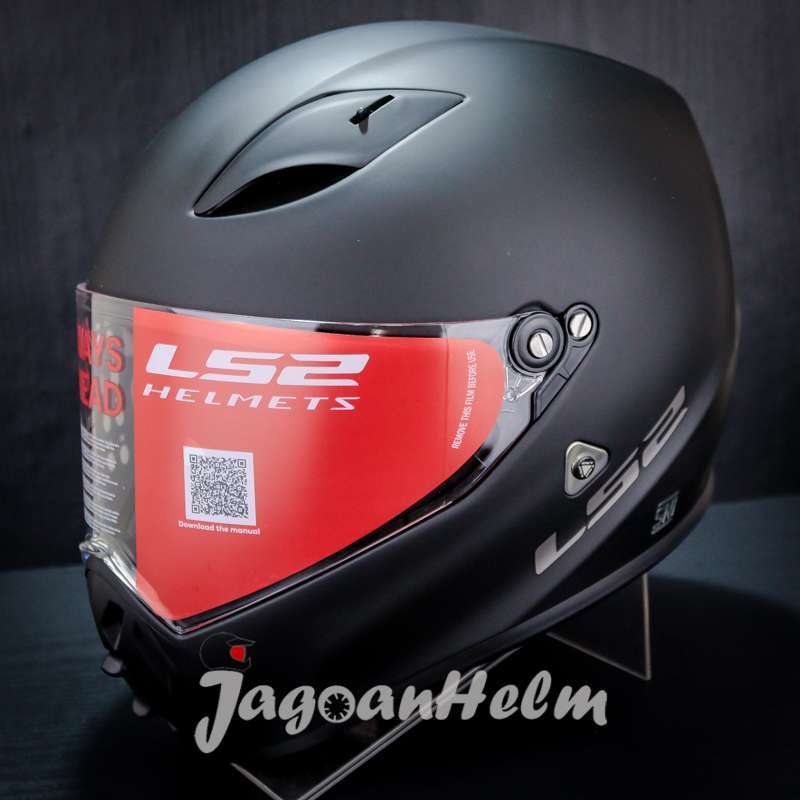 Jual LS2 HELM MX419 STREET FIGHTER SOLID MATT BLACK SUPERMOTO