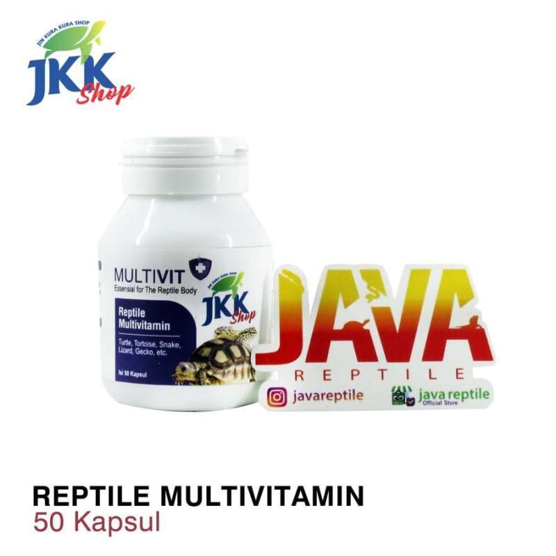 Jual JKK MULTIVITAMIN REPTILE TORTO SULCATA BEARDED ULAR GECKO 50