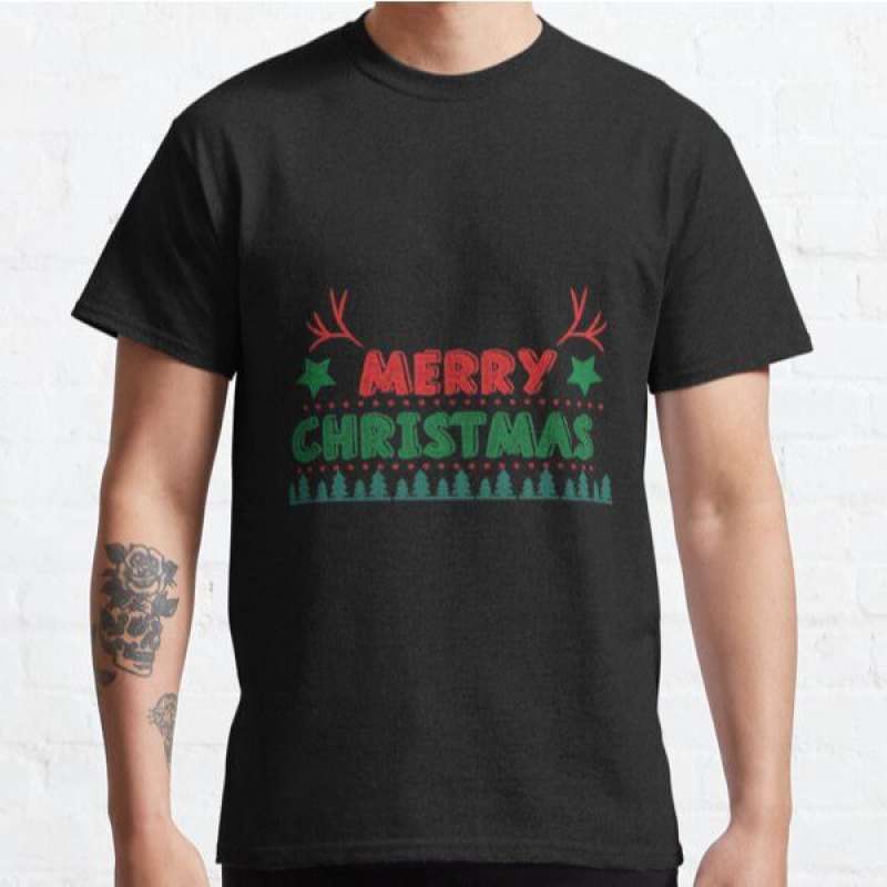 Promo Kaos Merry Christmas Gift Women 