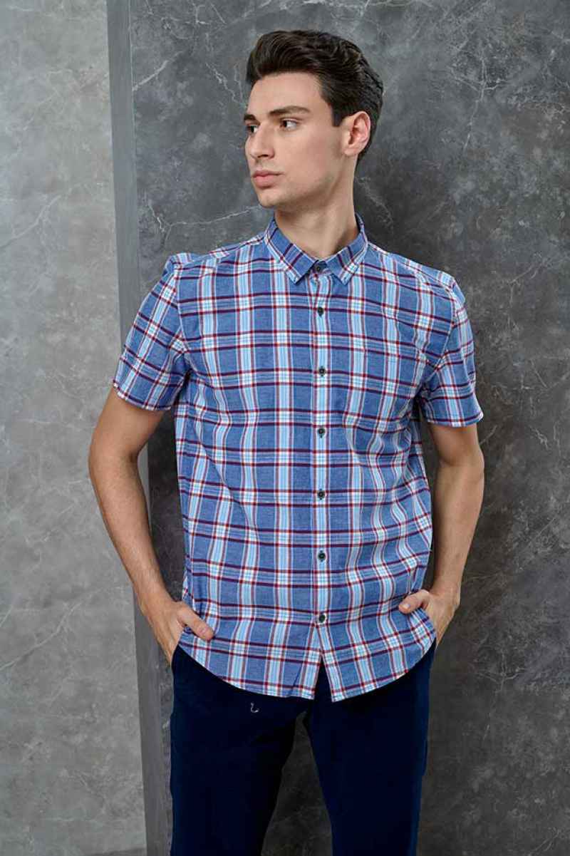 Jual SHORT SLEEVES PLAID SHIRT (LIGHT 