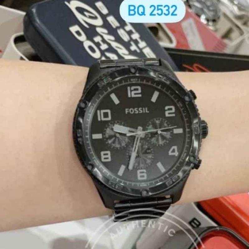 Brox multifunction black stainless steel watch outlet