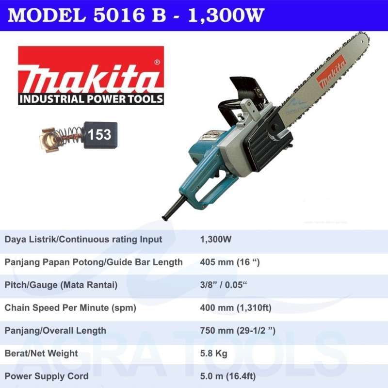 Makita model deals 5016b 405mm chainsaw