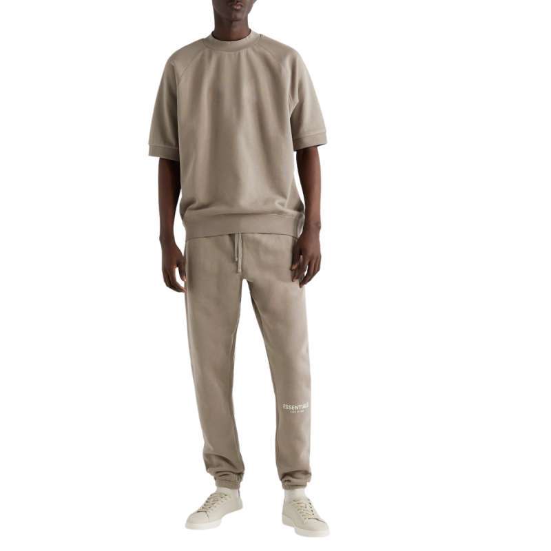 Taupe essentials sweatpants top
