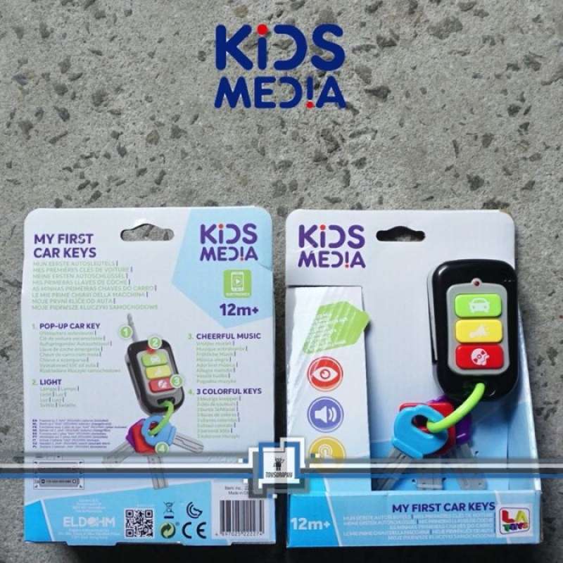 Kids Media My First Car Keys Mainan Remote Alarm Mobil Eldohm Fisher