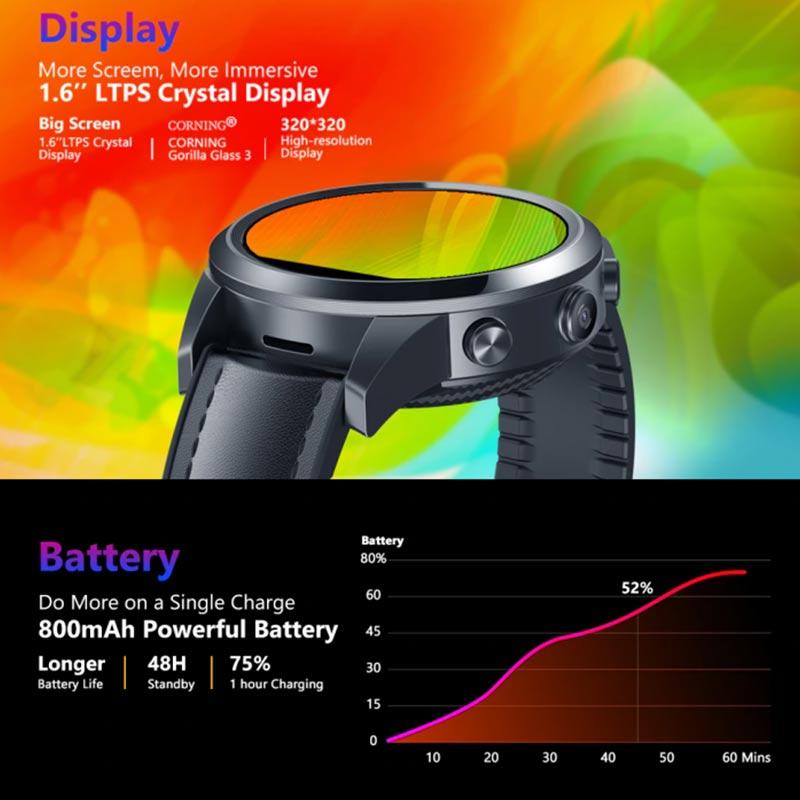 Jual Zeblaze Thor 5 Pro Flagship Smartwatch Ram 3gb Rom 32gb Dual Camera 4g Lte Online Januari 2021 Blibli