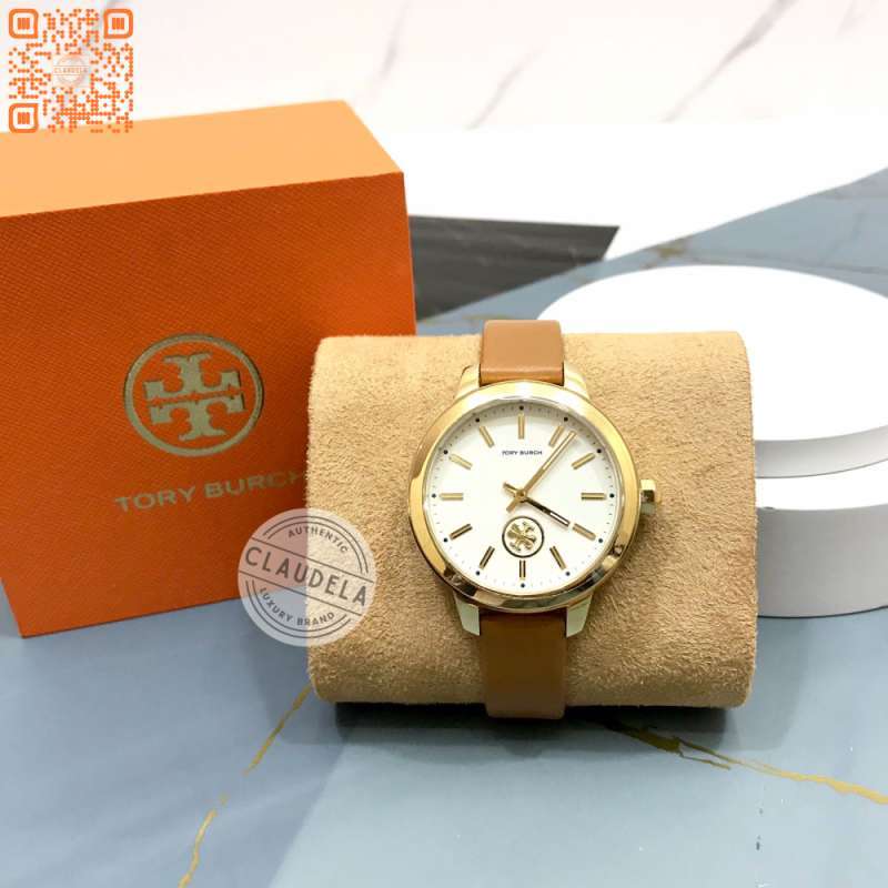 TORYBURCH コリンズ 腕時計 TBW1202 Tory Burch TBW1202 Collins Brown Leather Strap Watch – Balilene