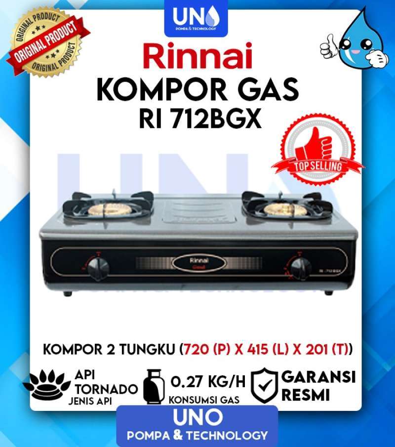 Promo Kompor Gas Rinnai 2 Tungku Ri 712 Bgx Diskon 15 Di Seller Mmt Garko Kota Jakarta Barat Dki Jakarta Blibli