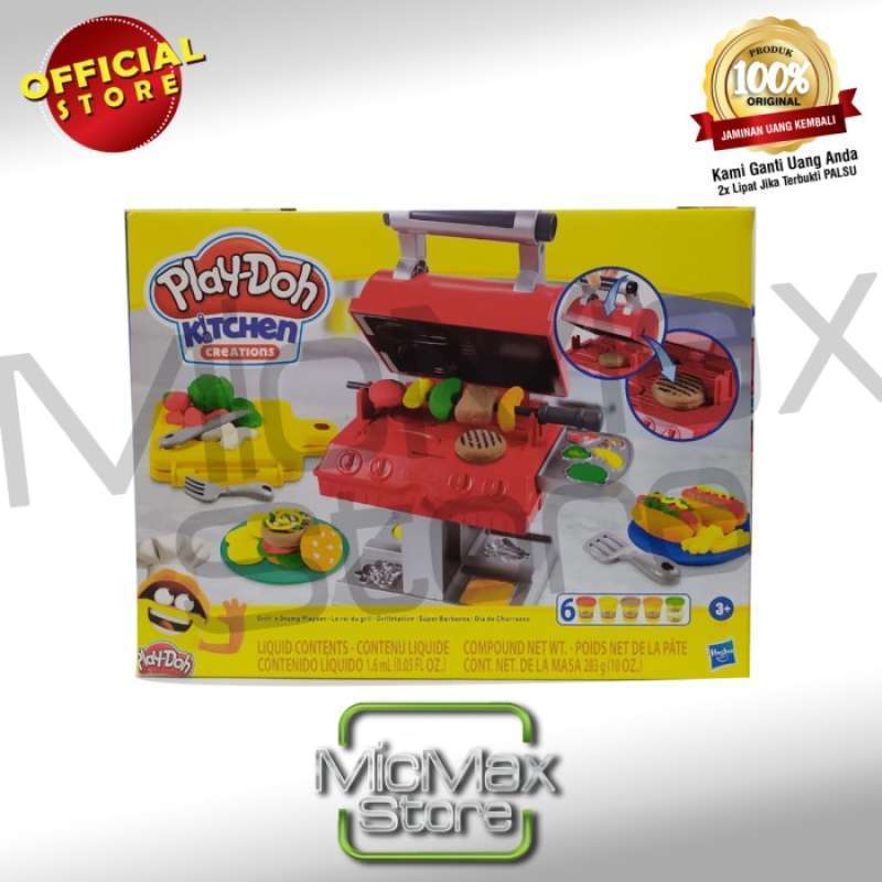 Promo Play Doh Playdoh Kitchen Creations BBQ Grill n Stamp Playset